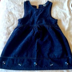 Navy Blue corduroy vintage dress!!